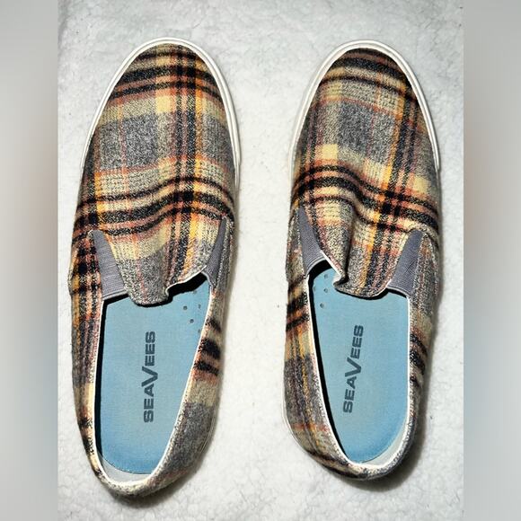 SeaVees Baja platform slip on loafer plaid - size 9.5 - Picture 5 of 7